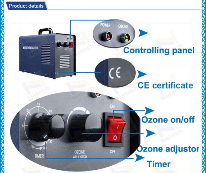 CE 증명서 3g/hr 내지 7g/hr 조정할 수 있는 오존 출력 오존 발생기 공기 정제 장치