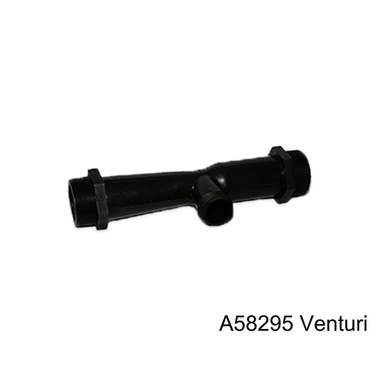 PVDF Black Venturi With Different Water Flow Rate For Water Treatment System